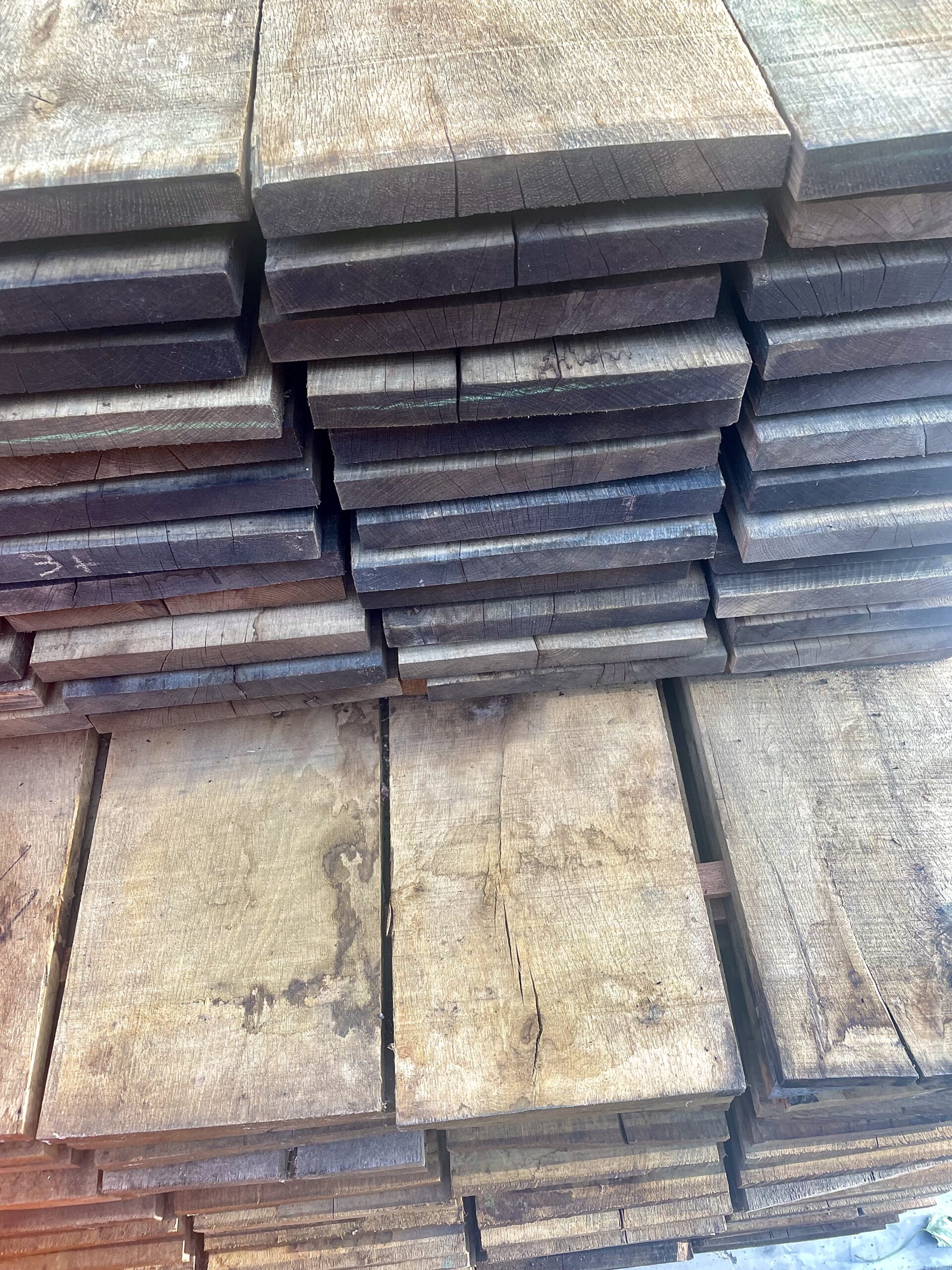 27mm x 260mm Frans eiken rustiek (ongeschaafd) - Afbeelding 3