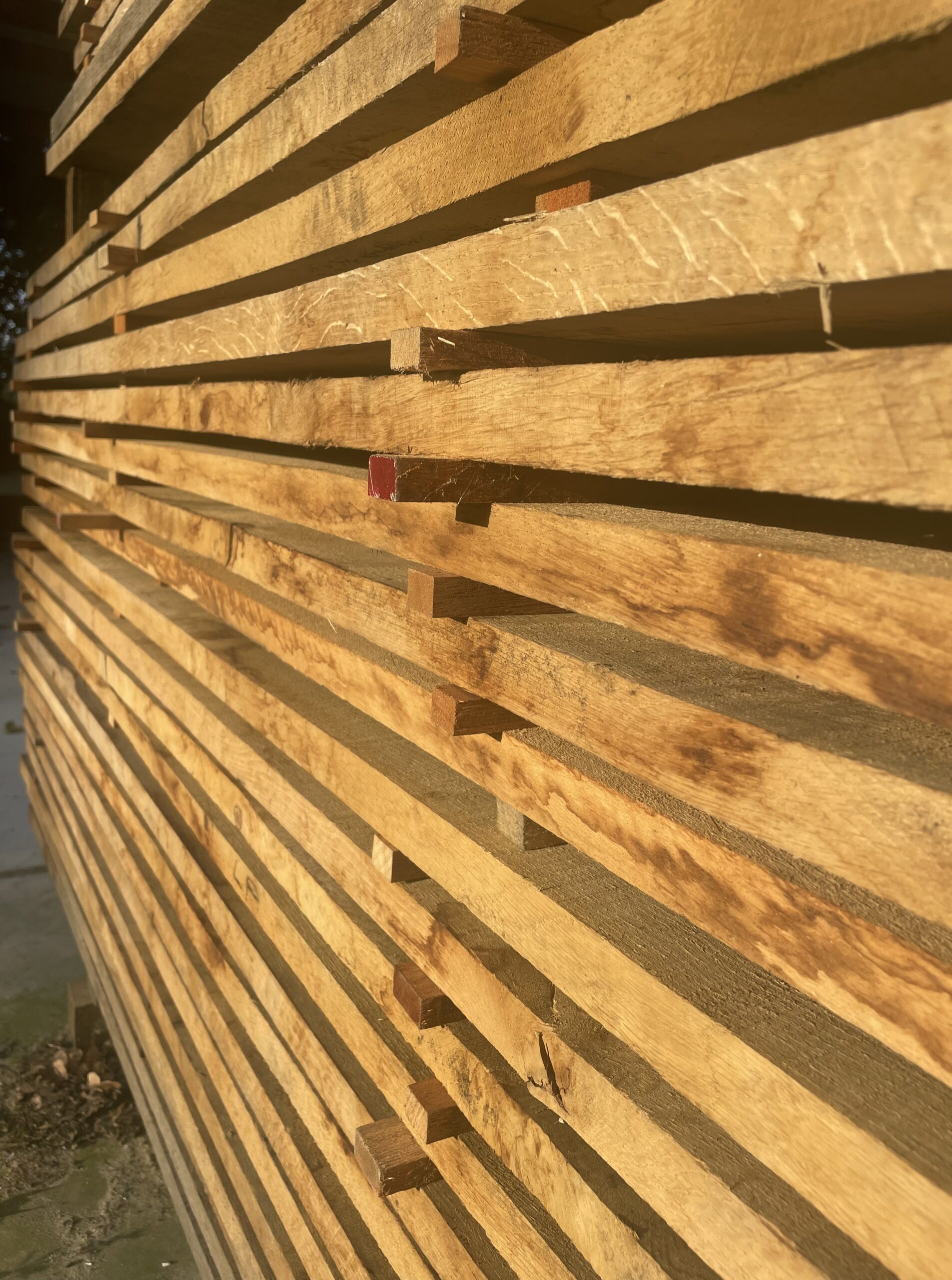 27mm x 260mm Frans eiken rustiek (ongeschaafd) - Afbeelding 2