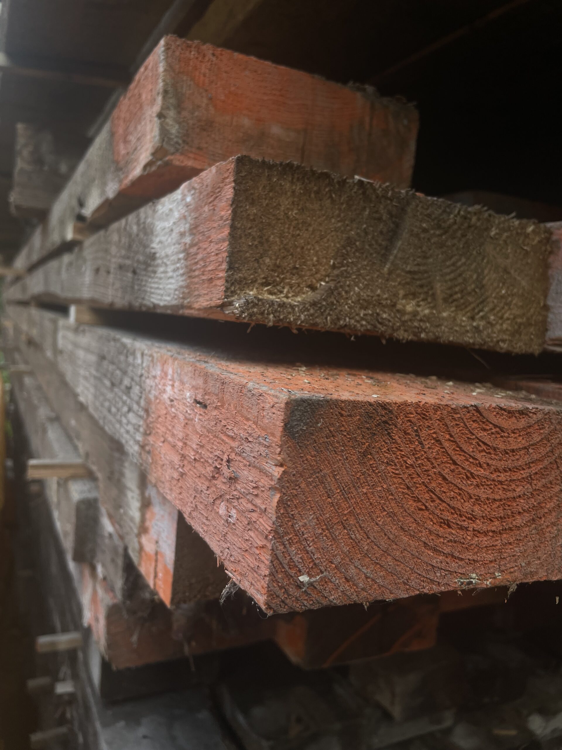 Gebruikte vuren balken 60x 160mm - Afbeelding 2