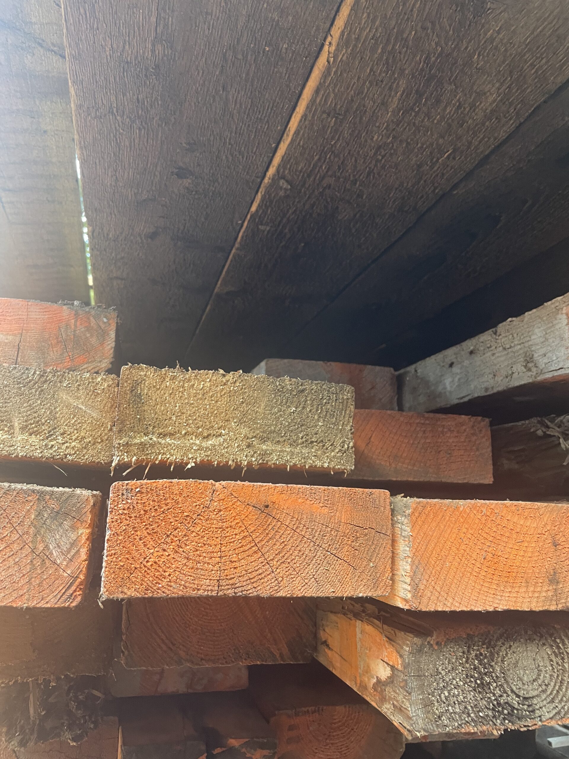 Gebruikte vuren balken 60x 160mm