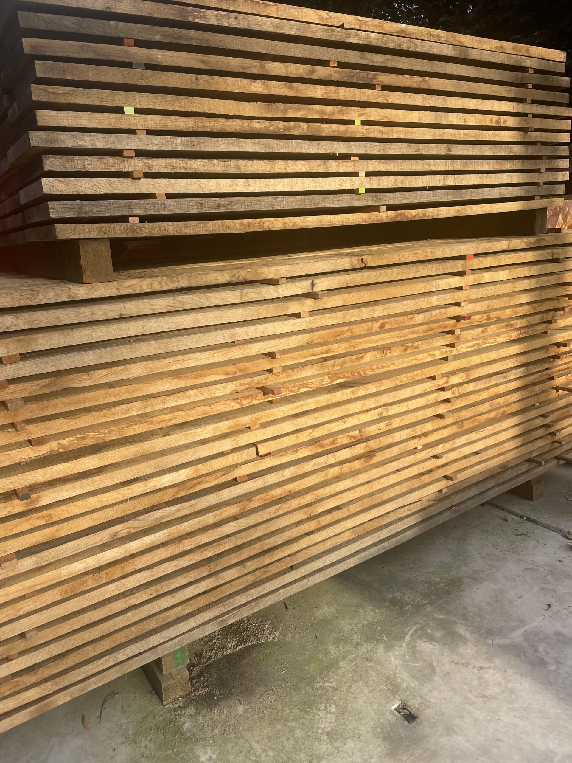 27mm x 260mm Frans eiken rustiek (ongeschaafd)